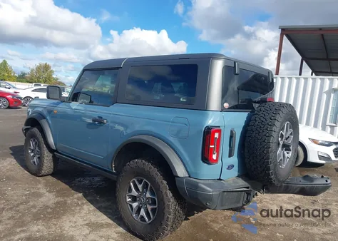 2023 Ford Bronco Badlands из США, поврежденный, VIN 1FMDE5CPXPLB88913